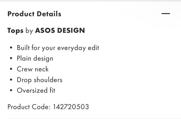 Image of the Product Details tab