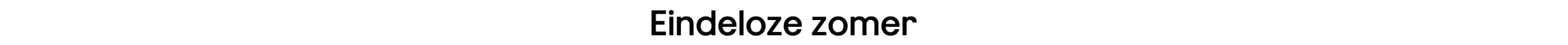 Eindeloze zomer