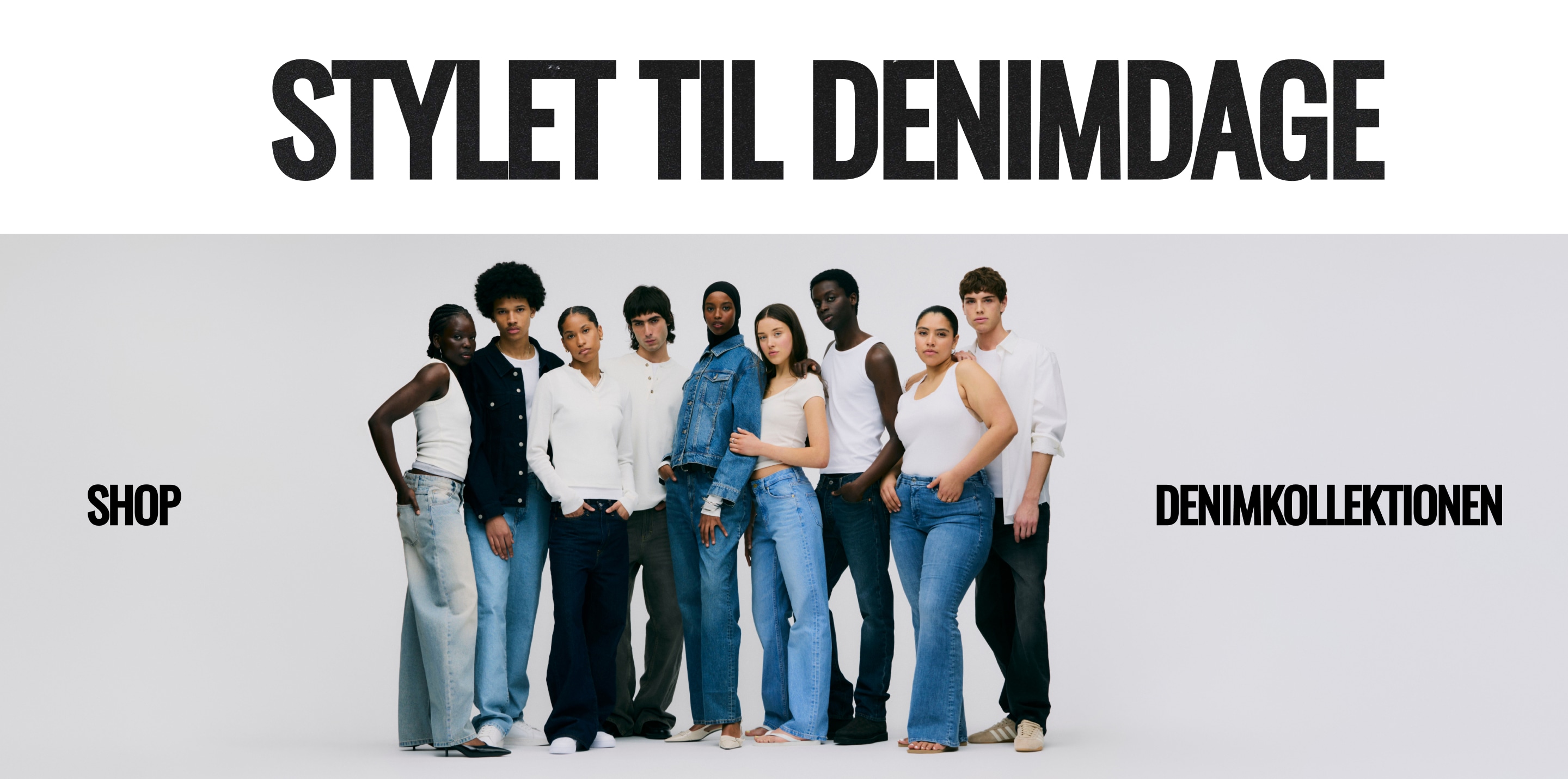 Stylet til denimdage. Shop denimkollektionen.