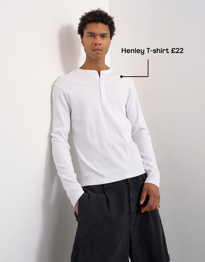 henley t-shirt £22