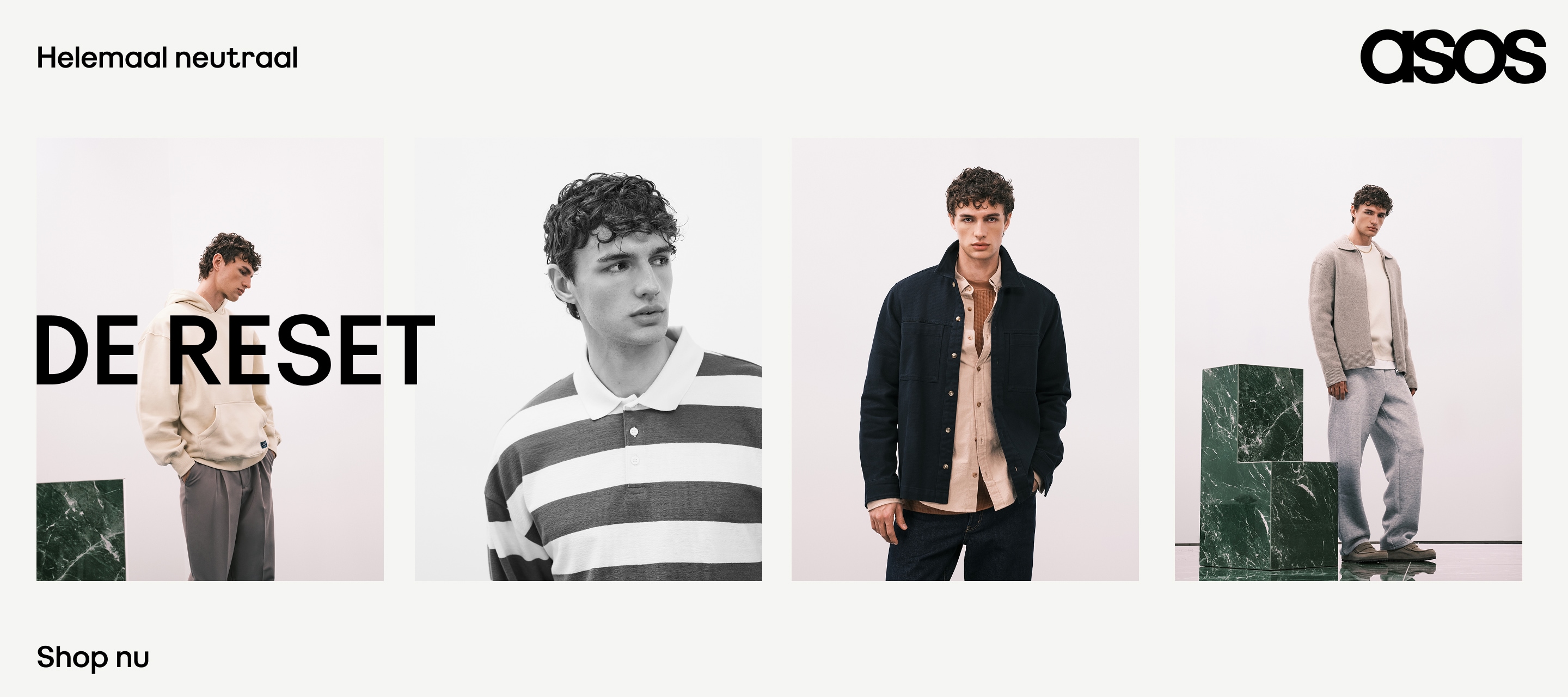 Helemaal neutraal. ASOS. DE RESET. Shop nu