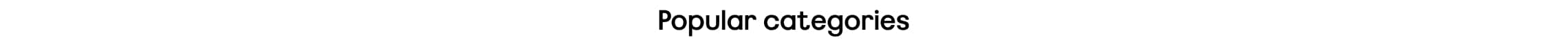 popular categories
