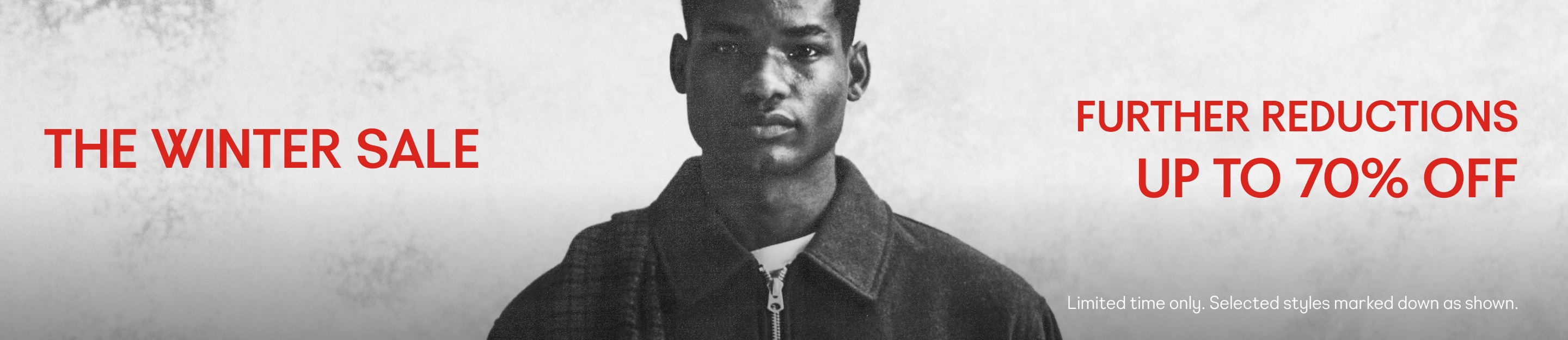 Winter sale. Now up to 70% off