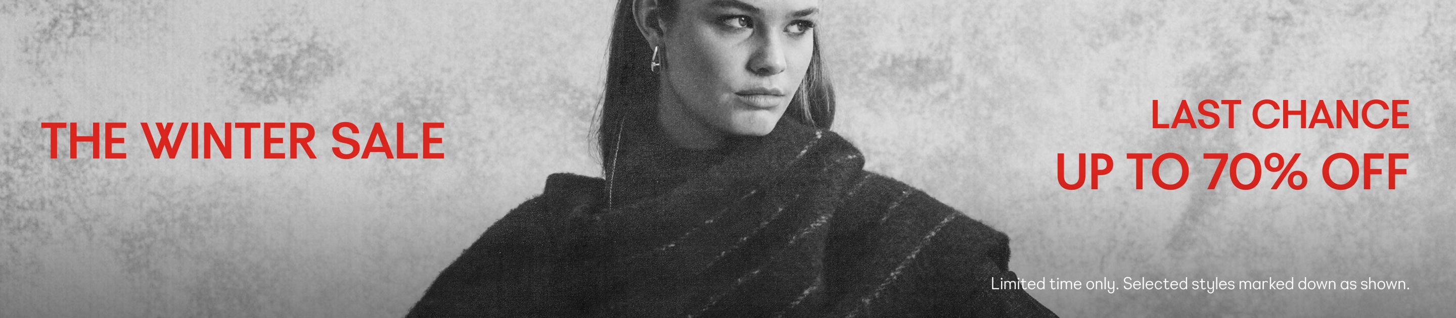 Winter sale. Now up to 70% off