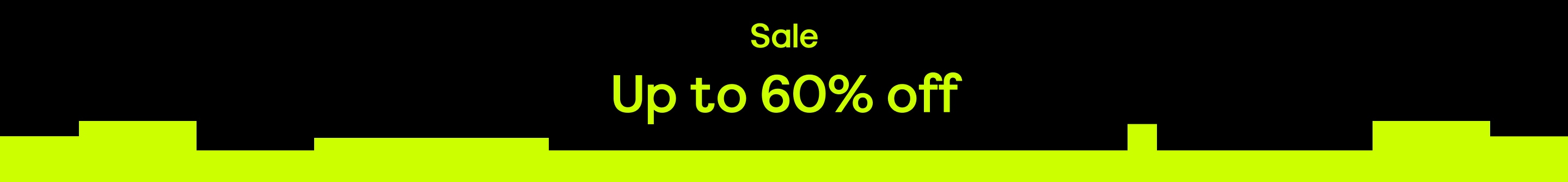 Sale Up to 60% off Valid on selected Sale items only. While stocks last. See website banner for full Ts&Cs. 