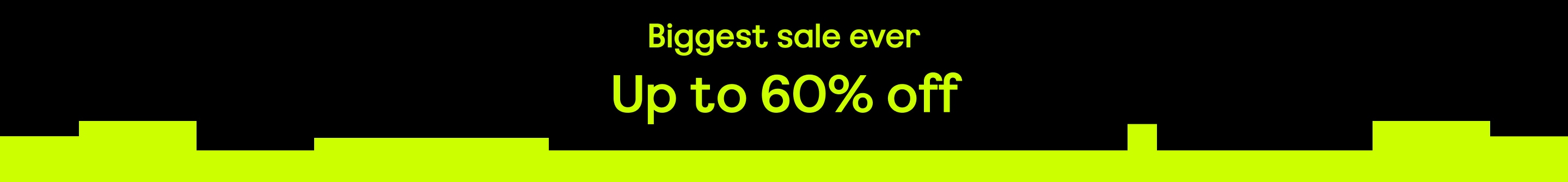 Biggest summer sale ever: Up to 60% off