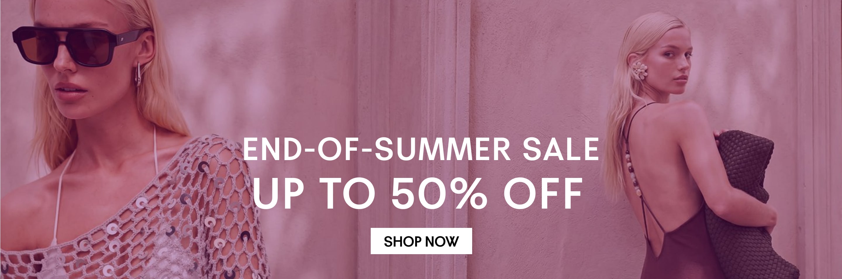 End of summer sale. Up to 50% off
