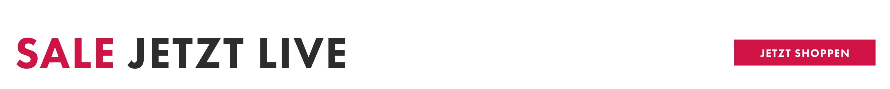 Sale: jetzt live