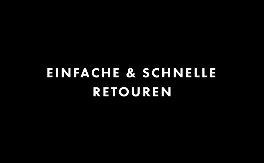Einfache & schnelle Retouren