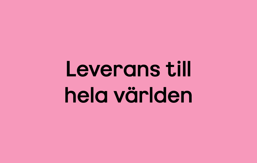 Leverans till hela världen