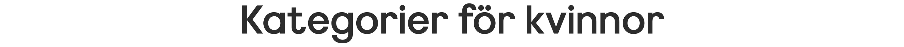 Kategorier för kvinnor