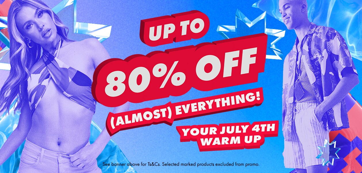 Up to 80% off almost everything
