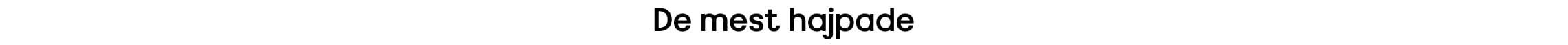 De mest hajpade