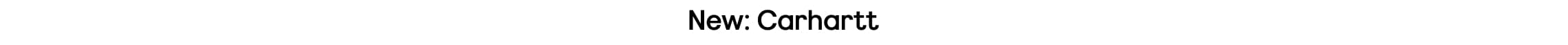 New: Carhartt