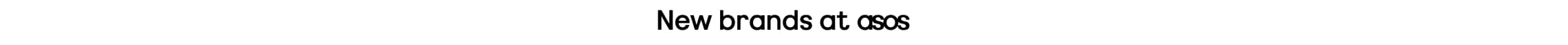 New brands at asos
