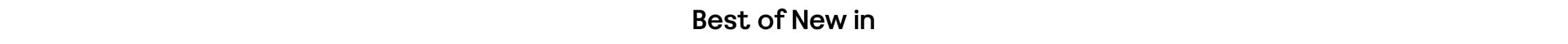 best of new in