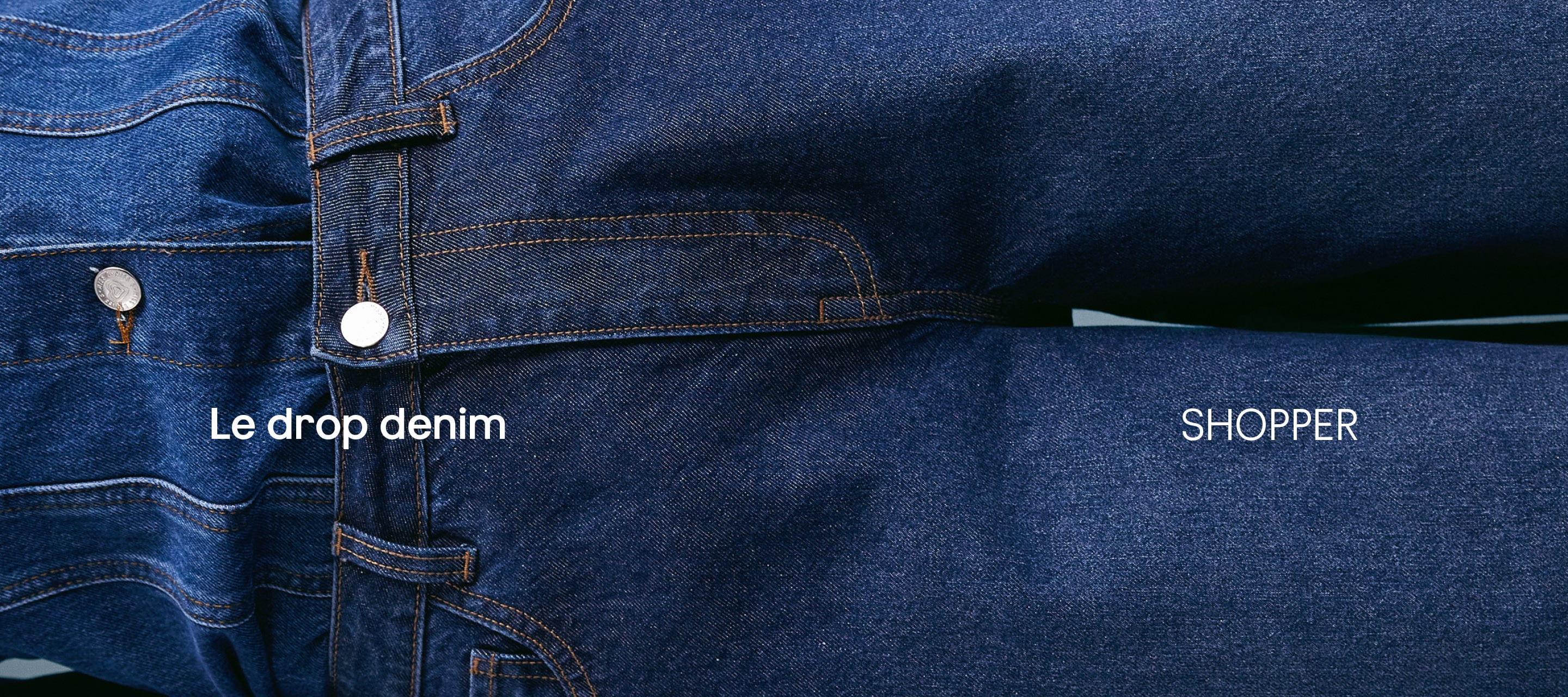 Le drop denim. Shopper