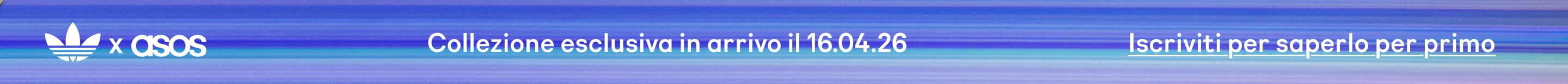 Collezione esclusiva in arrivo il 16.04.26  Iscriviti per saperlo per primo