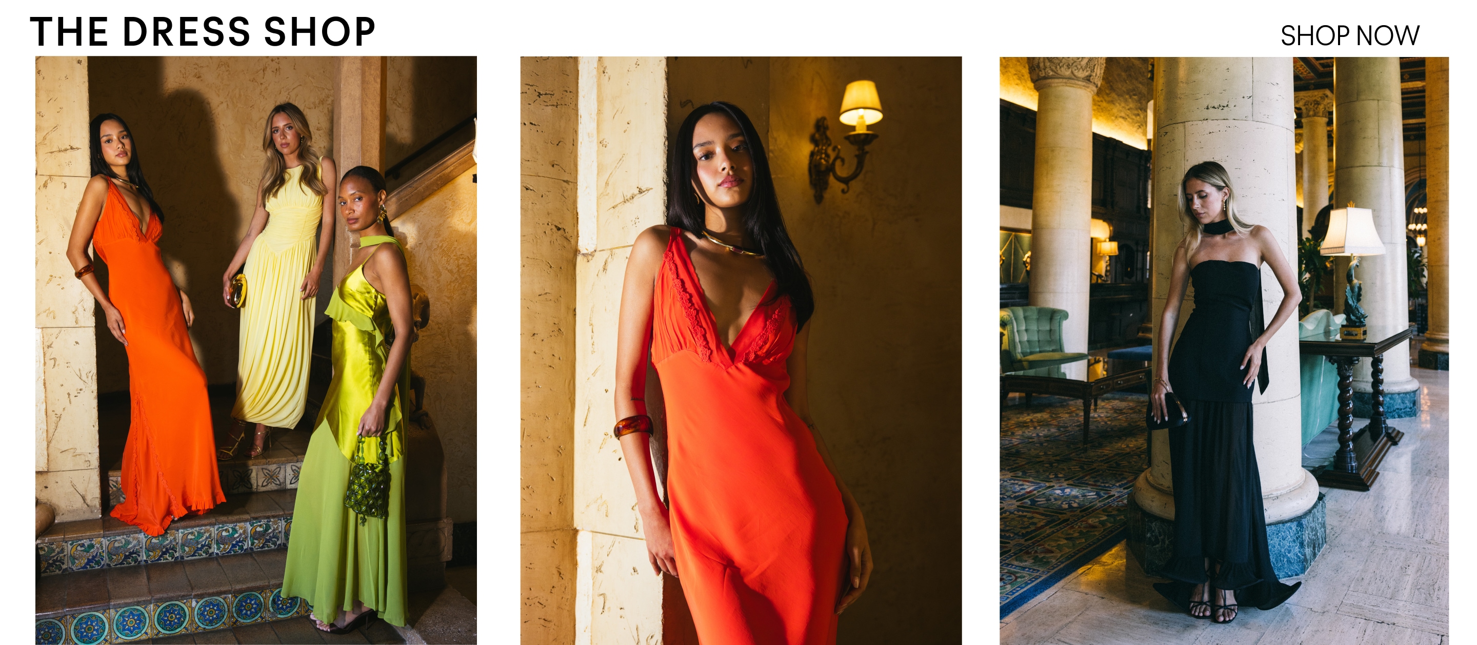 The dress shop. shop now