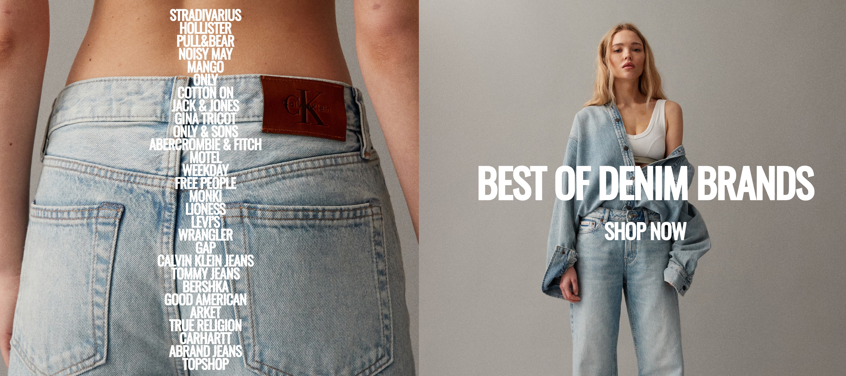 Best of denim brands. shop now