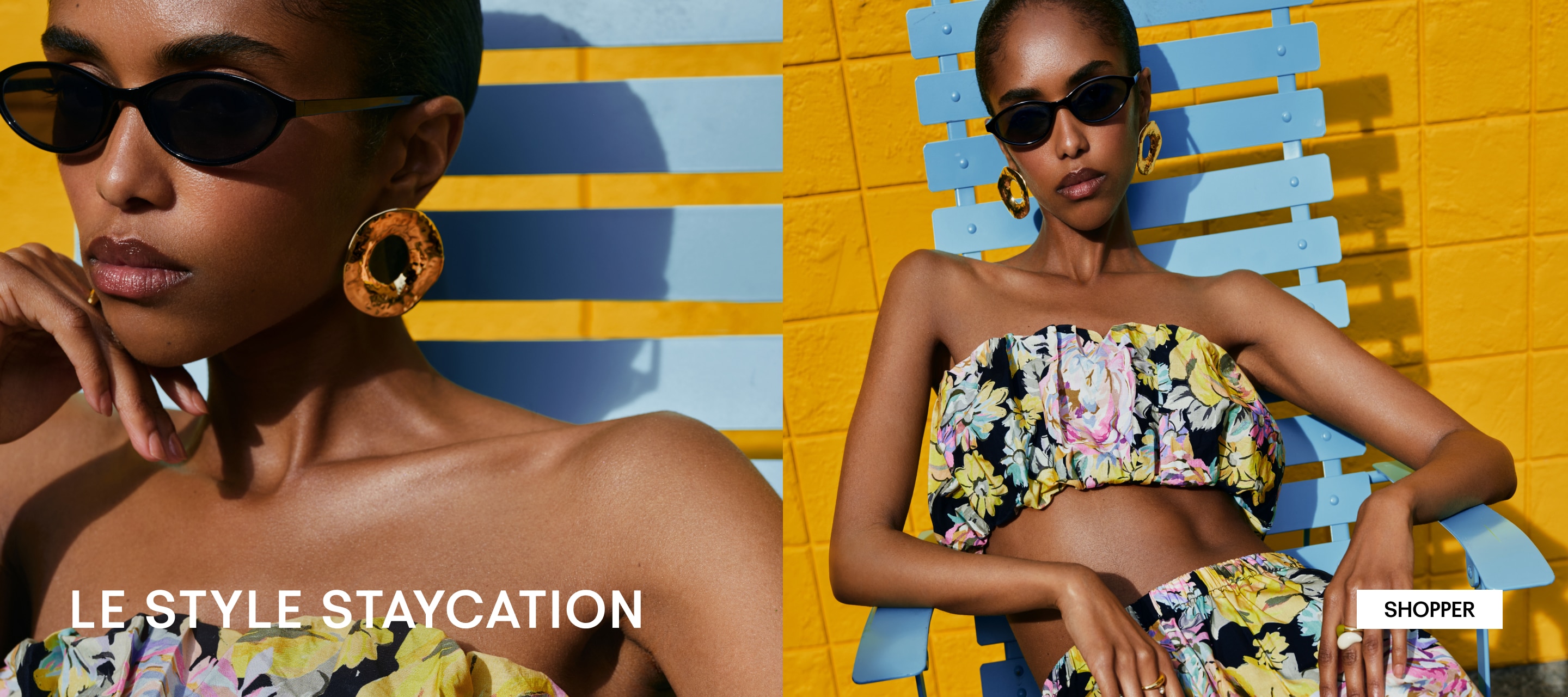 Le style staycation. Shopper