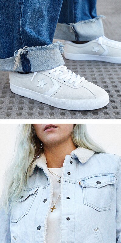 Looped | Converse CONS and double denim | ASOS Style Feed