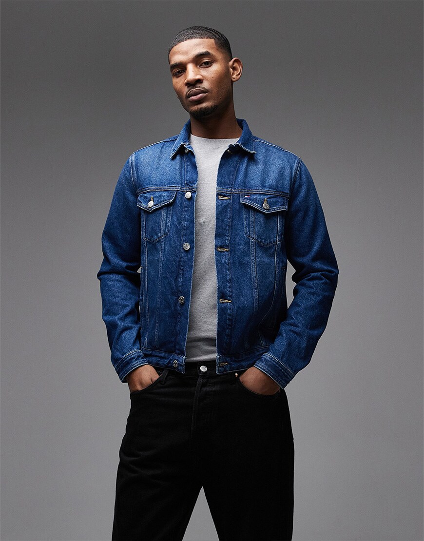 model wearing Tommy jacket|ASOS Style Feed