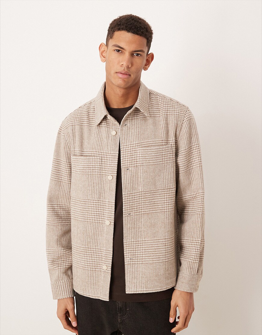 Mango checked shacket| ASOS Style Feed