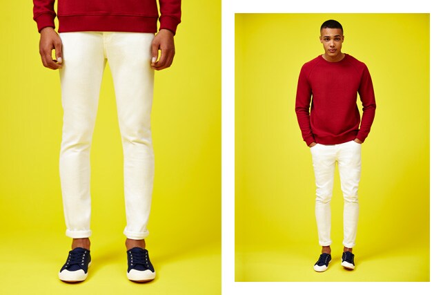 denim month: white jeans