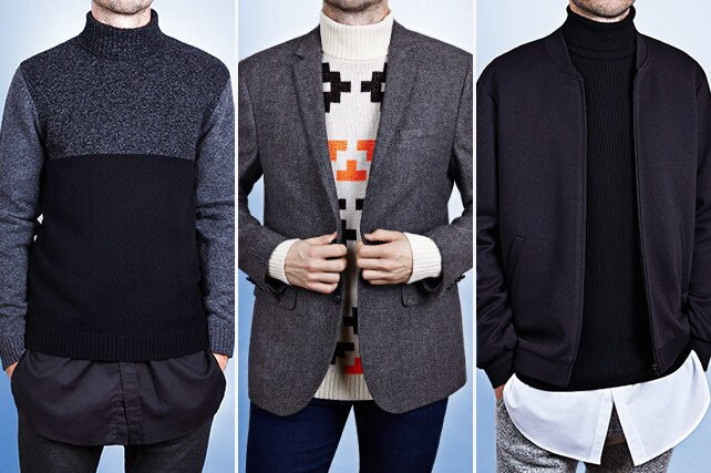 the roll neck, three ways