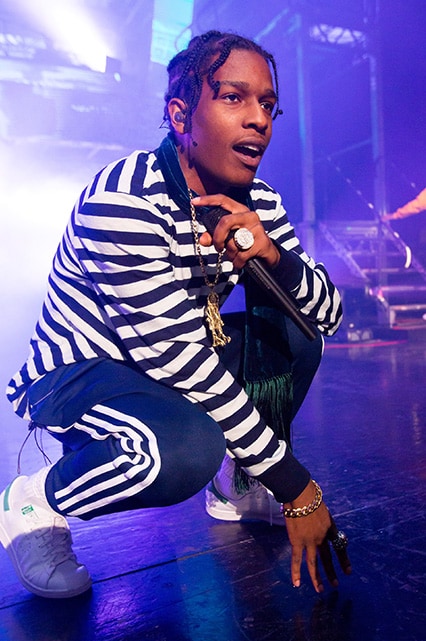 asap rocky striped shirt