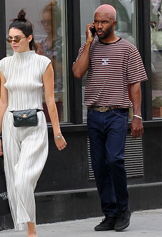 frank ocean wearing retro striped t-shirt in new york asos style advice