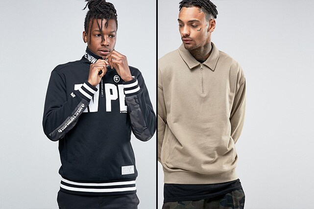 top 10: half-zip sweatshirts