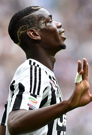 Paul Pogba Juventus coiffure