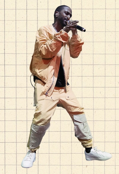 asos ootd big sean in camel cargo tracksuit