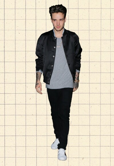 liam payne wearing silky bomber asos outfit of the day 