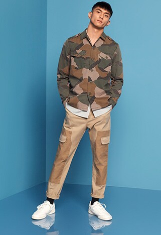 guy in scandi minimalist clothes