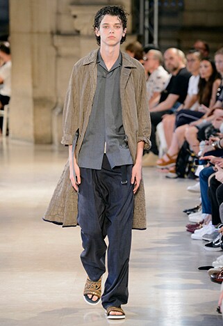 guy in scandi minimalist clothes