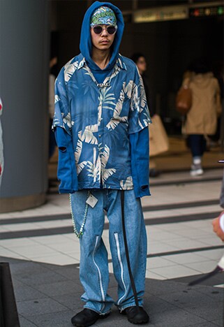 guy in scandi minimalist clothes