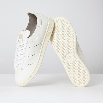 adidas Originals Stan Smith Leather Sock in off-white