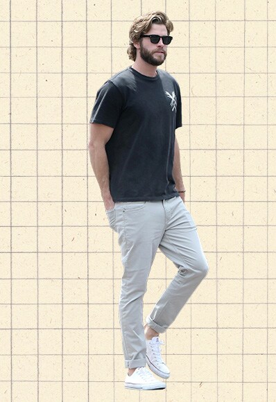 ootd outfit of the day liam hemsworth simple summer scandi