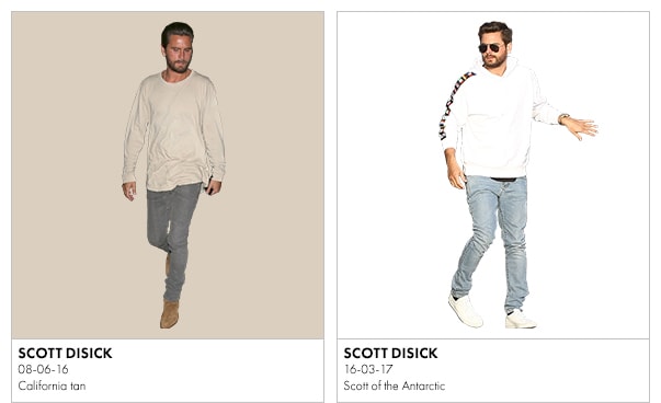 scott disick in tonal colours