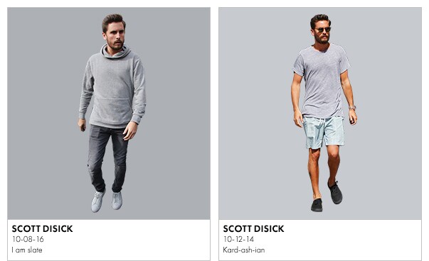 scott disick in tonal colours