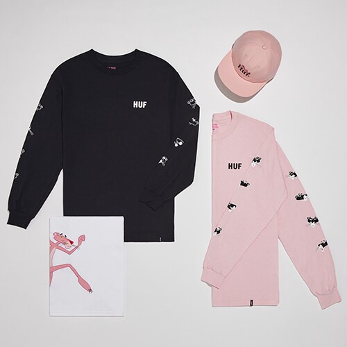 huf x pink panther asos new collaboration spring skate staples