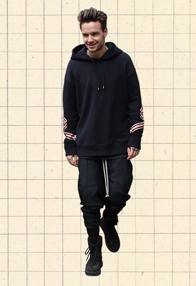 Outfit Of The Day #1,162 –  Papa Bear Liam Payne's In All-Black And Yeezy Military Boots.