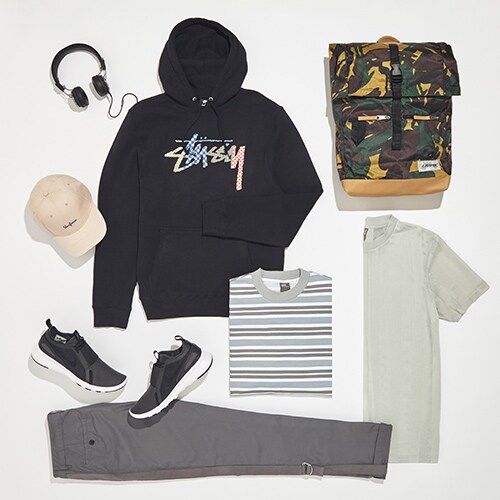 The perfect outfit for travelling this summer, featuring a retro-stripped tee and straight-leg chinos | ASOS Style Feed