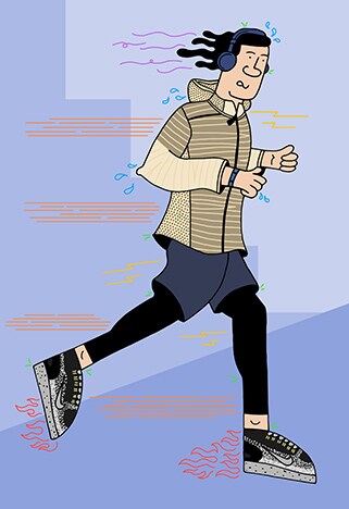 father's day gift guide illustrations running activewear creative asos