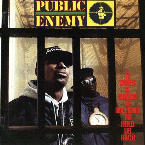 Public Enemy – It Takes A Nation Of Millions To Hold Us Back album cover style