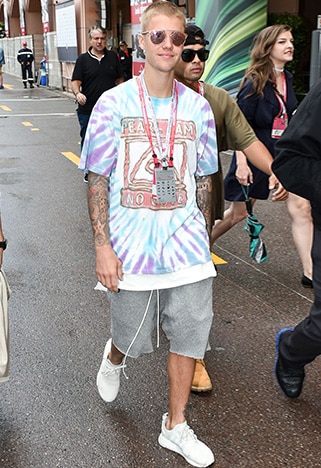 Justin Bieber wearing a tie-dye tee | ASOS Style Feed