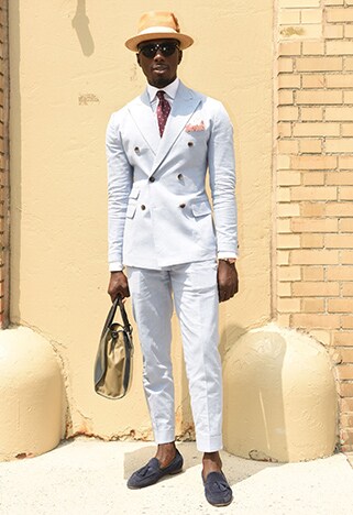 Model wearing tailored suit | ASOS Style Feed